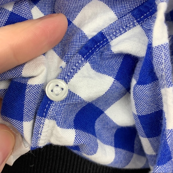 J. Crew Oxford Gingham Cotton Button Down Shirt - Picture 9 of 11